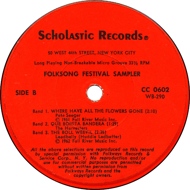 Folksong Festival Sampler: Side B