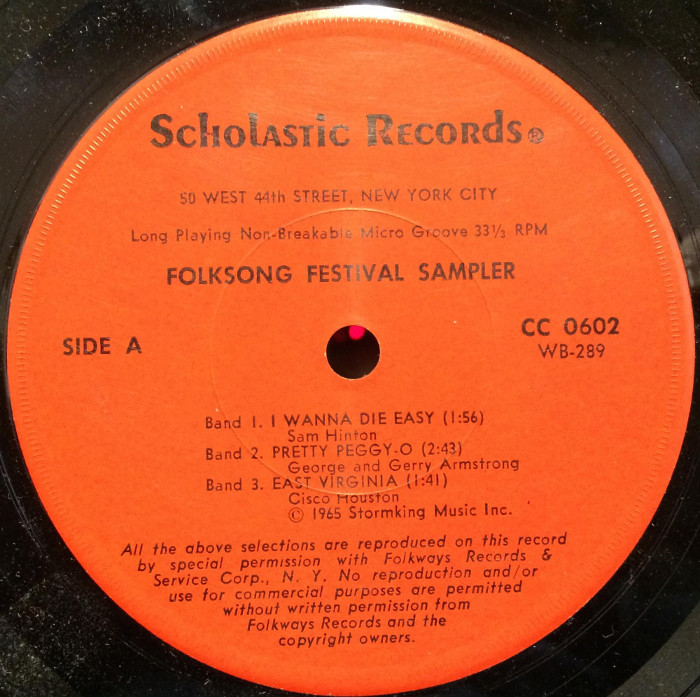 Folksong Festival Sampler: Side A