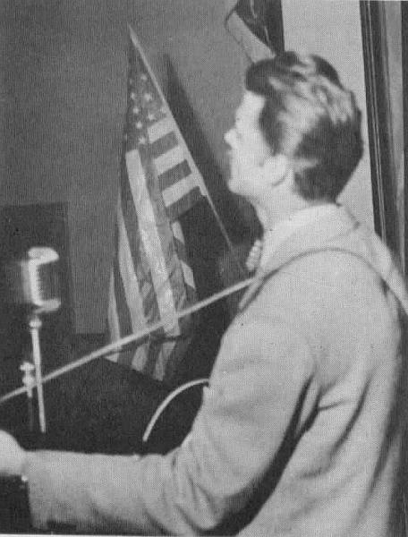 Woody Guthrie and Cisco houston at Hootenany Plaza in 1947